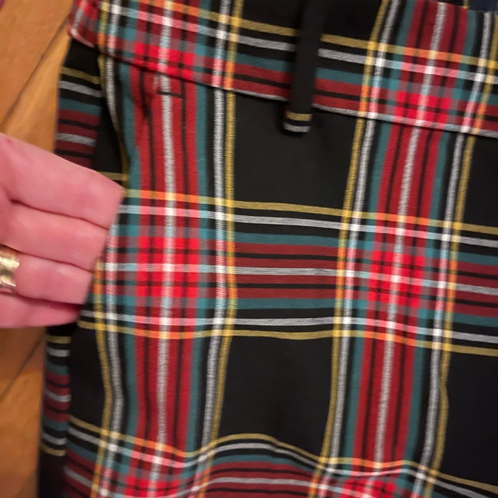 J Crew Ruby Tartan Plaid Pants size 4 - Picture 6 of 10